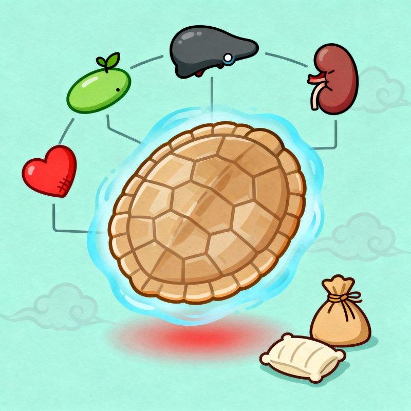 醋龟甲调崩漏带下？先弄清3作用与2原则