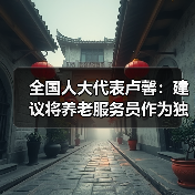 全国人大代表卢馨：建议将养老服务员作为独立职业工种（图4）