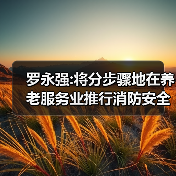 罗永强:将分步骤地在养老服务业推行消防安全标准化管理（图1）