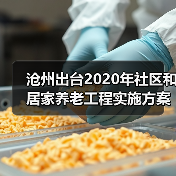 沧州出台2020年社区和居家养老工程实施方案（图1）