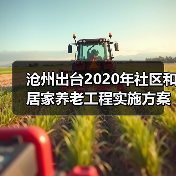 沧州出台2020年社区和居家养老工程实施方案（图4）