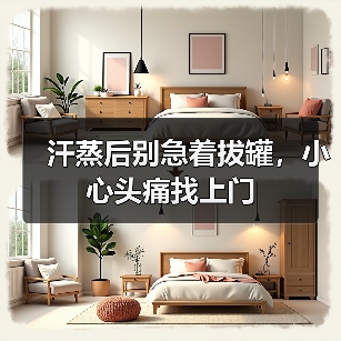 汗蒸后别急着拔罐，小心头痛找上门（图1）