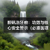 胆矾治牙疳：功效与核心安全警示（必遵医嘱）（图3）
