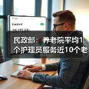 民政部：养老院平均1个护理员服务近10个老人（图1）