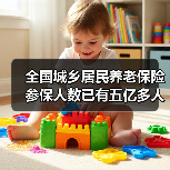 全国城乡居民养老保险参保人数已有五亿多人（图3）
