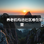 养老机构进社区难在哪里（图3）
