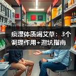 痰湿体质喝艾草：3个调理作用+避坑指南（图1）
