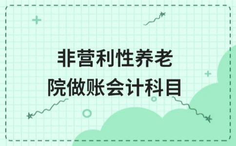 非营利性养老院做账会计科目 非营利性养老院做账会计科目